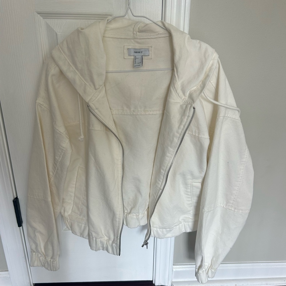 Cargo/ Jean material jacket.